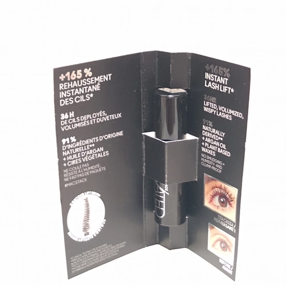 MAC Stack Elevated Black Mascara Mini Travel Size .1 Oz